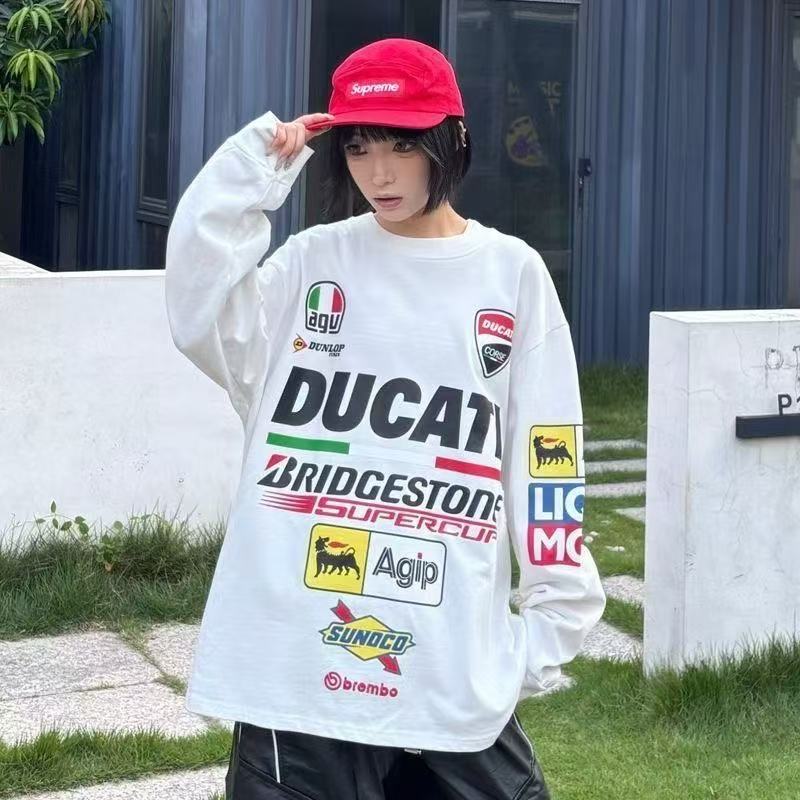 Men'S Accessories Instagram - T-shirt Ducati in cotone a maniche