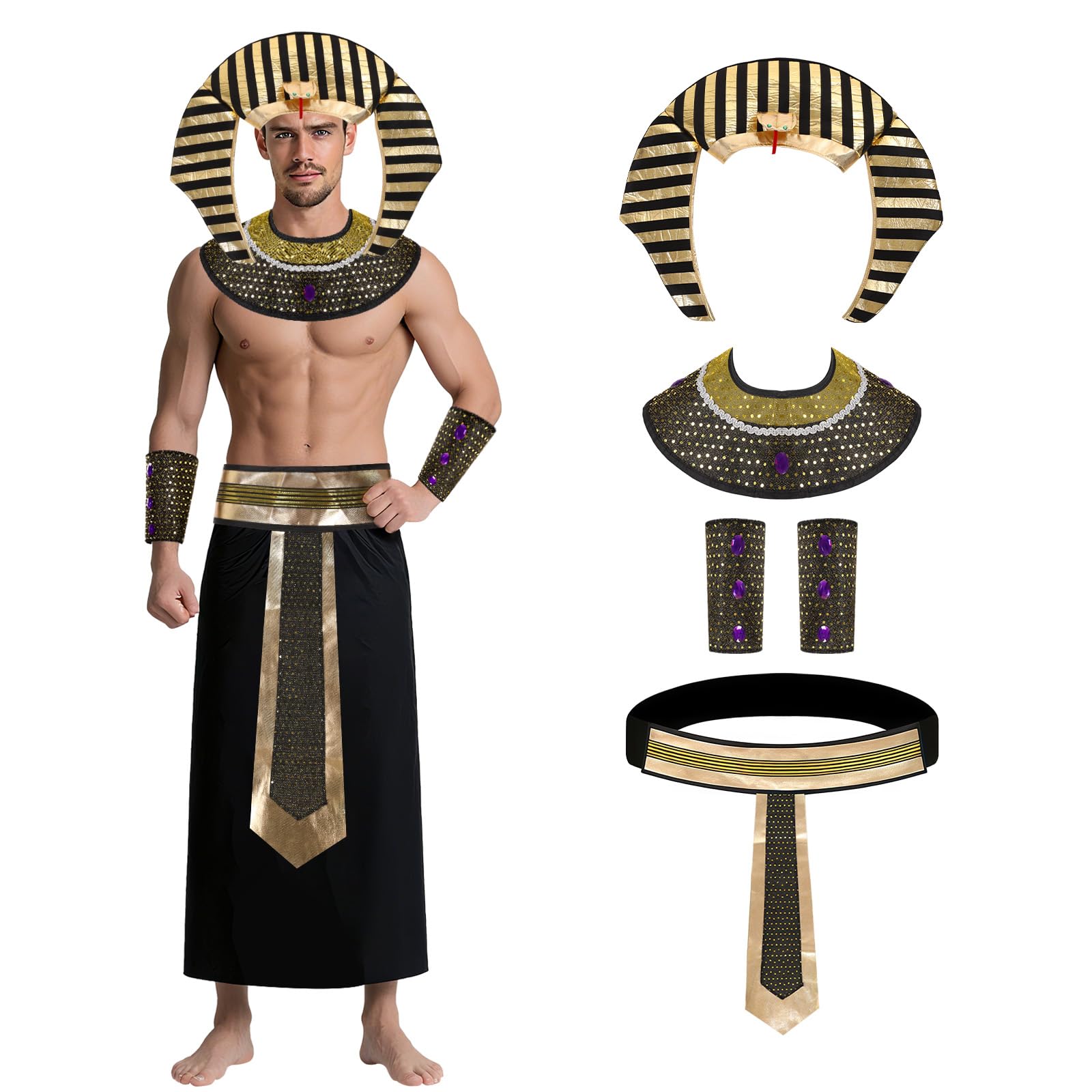 Men Accessories Egypt - Accessori per costumi Cleopatra egiziana Faraone