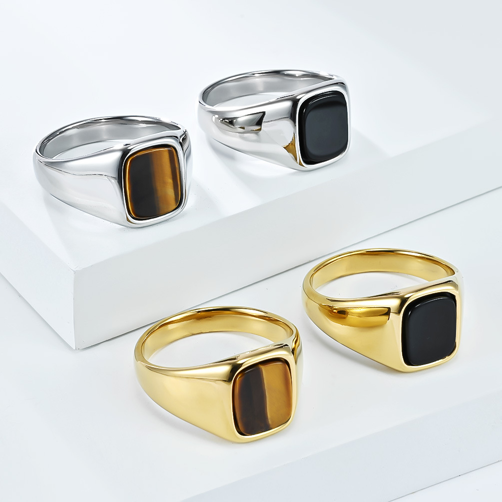 Signet Ring Men - Nuovo Anello Sigillo da Uomo in