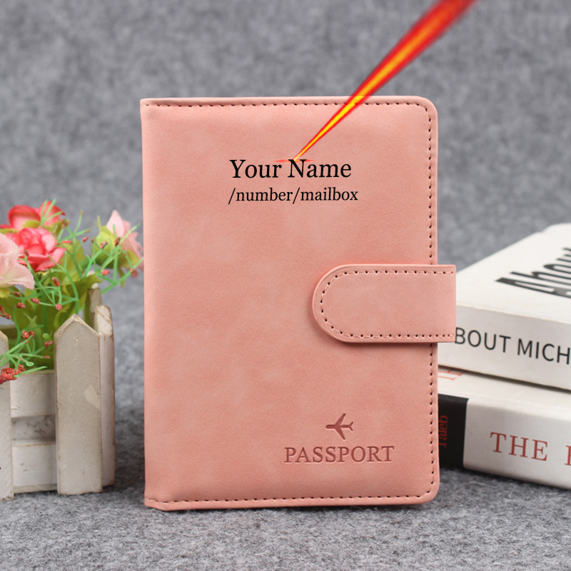 Men'S Accessories Case - Custodia per passaporto con bottone magnetico