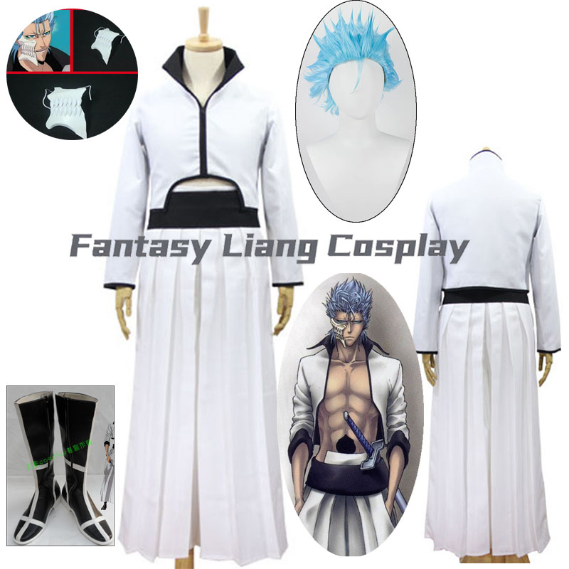 Men Accessories Korea - Costume cosplay Anime Grimmjow Jeagerjaques, parrucca,