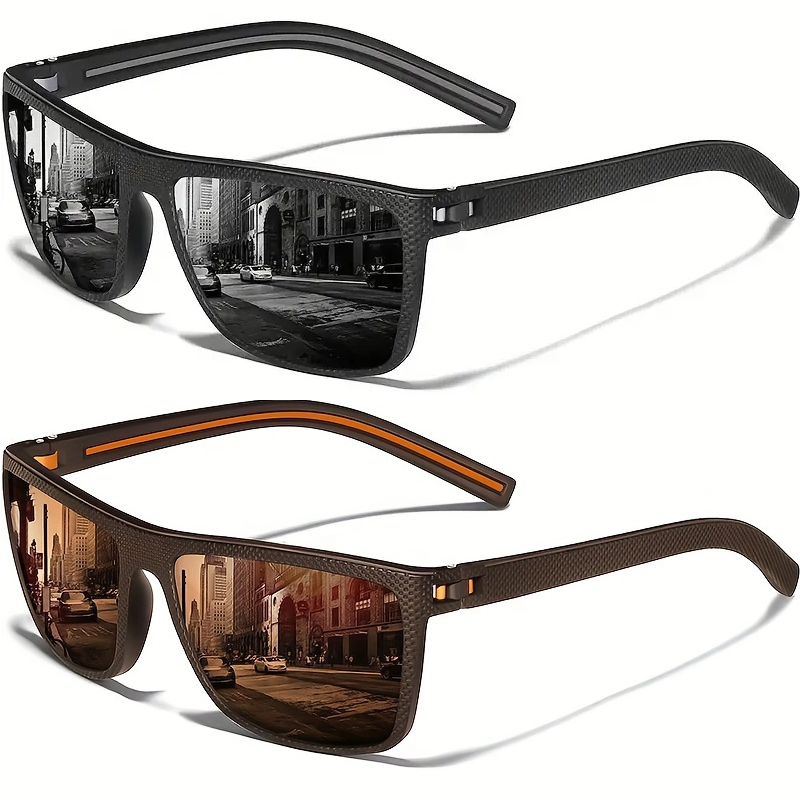 Sunglasses Polarized Men - Occhiali da Sole Sportivi Quadrati per