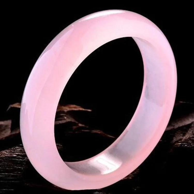 Men Accessories Style - Genuino braccialetto di giada rosa naturale