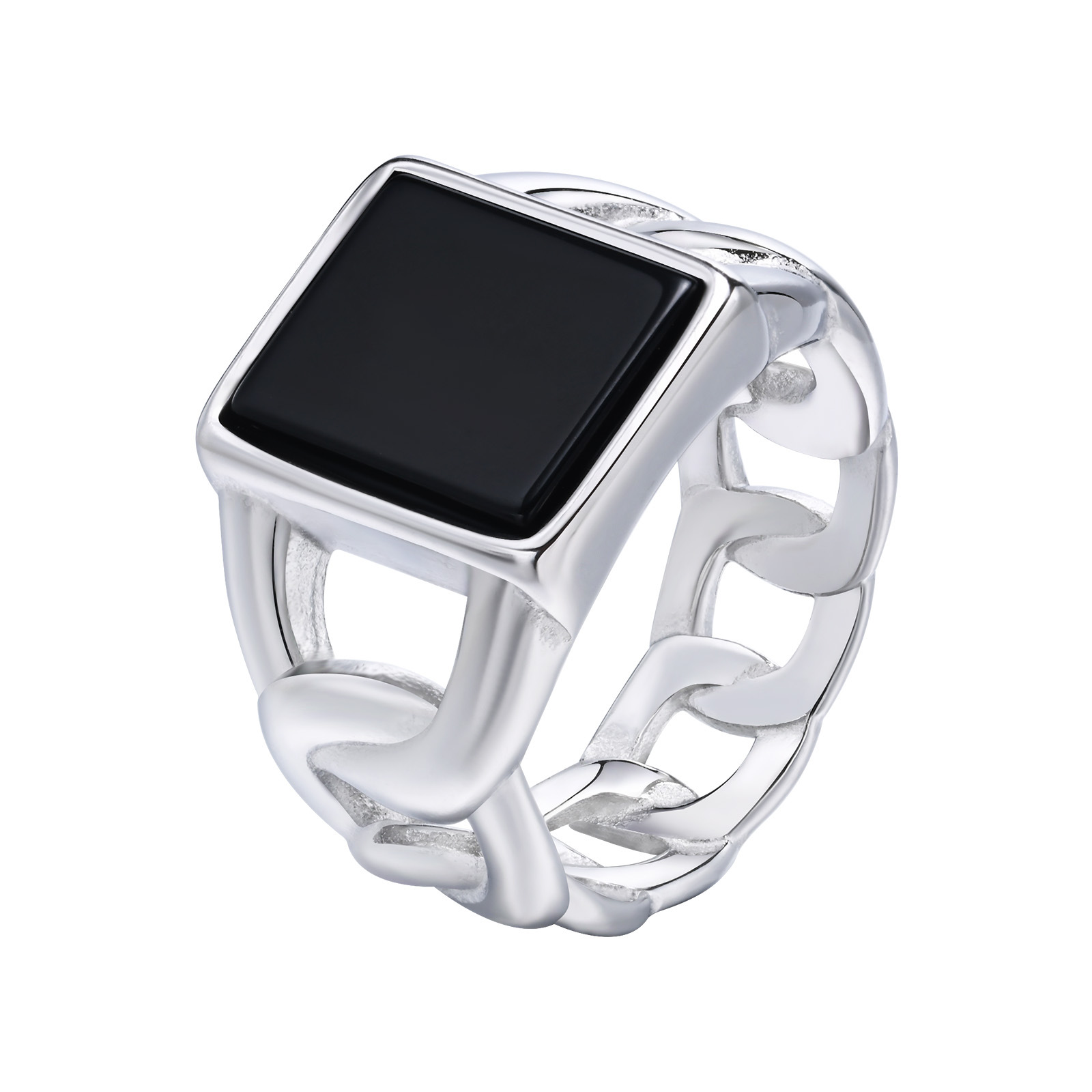 Signet Ring Men - Anello con sigillo in acciaio inossidabile