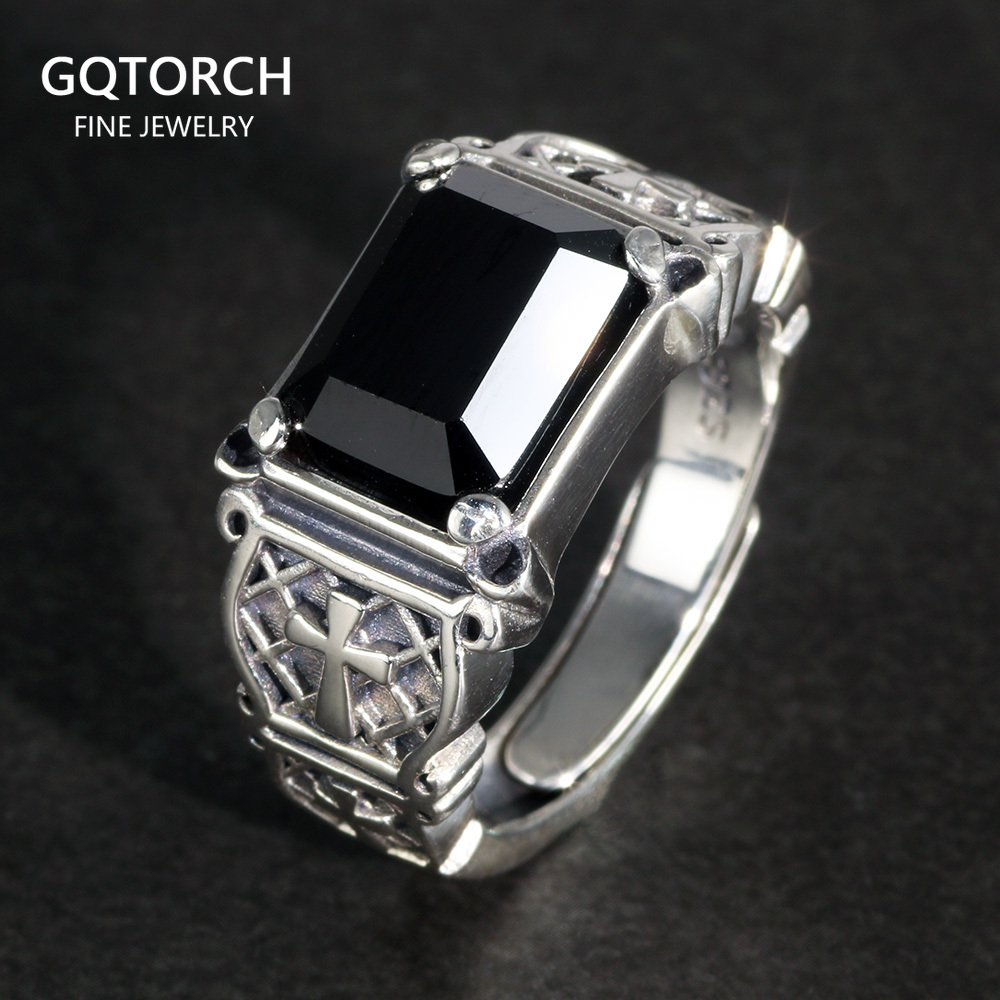 Signet Ring Men - Gioielli vintage punk in argento 925