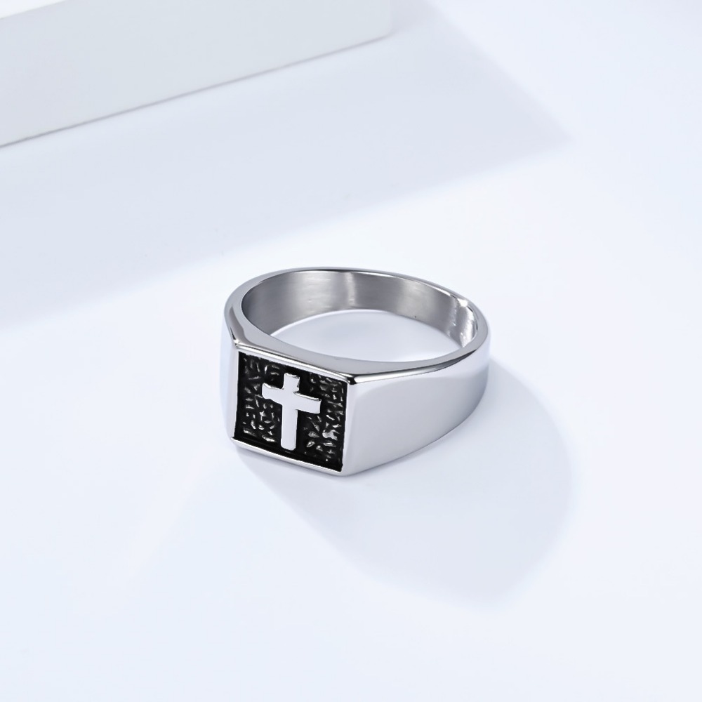 Somen Anello con sigillo croce - Signet Ring Men recensione e prezzo