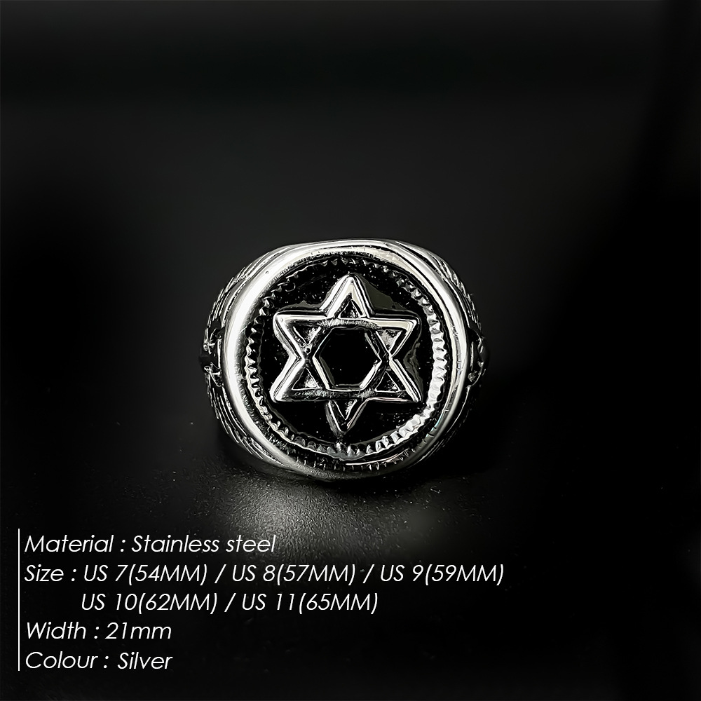 Anello Vintage con Stella di D - Signet Ring Men recensione e prezzo