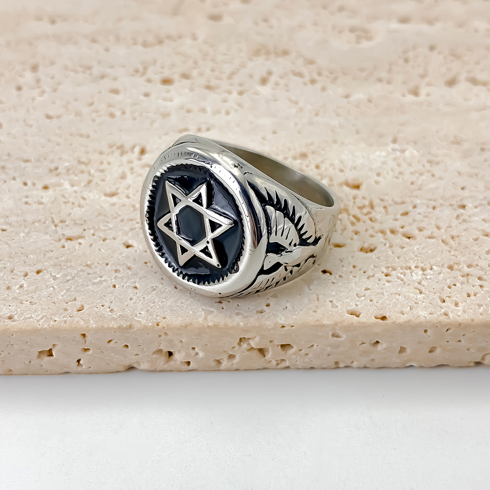 Anello Vintage con Stella di D - Signet Ring Men recensione e prezzo