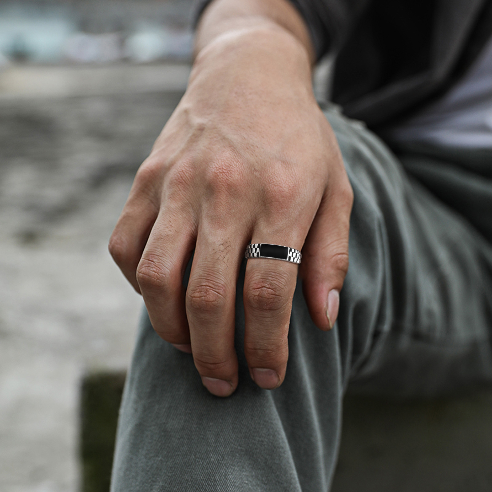 Anelli aperti da uomo Vnox, an - Signet Ring Men recensione e prezzo