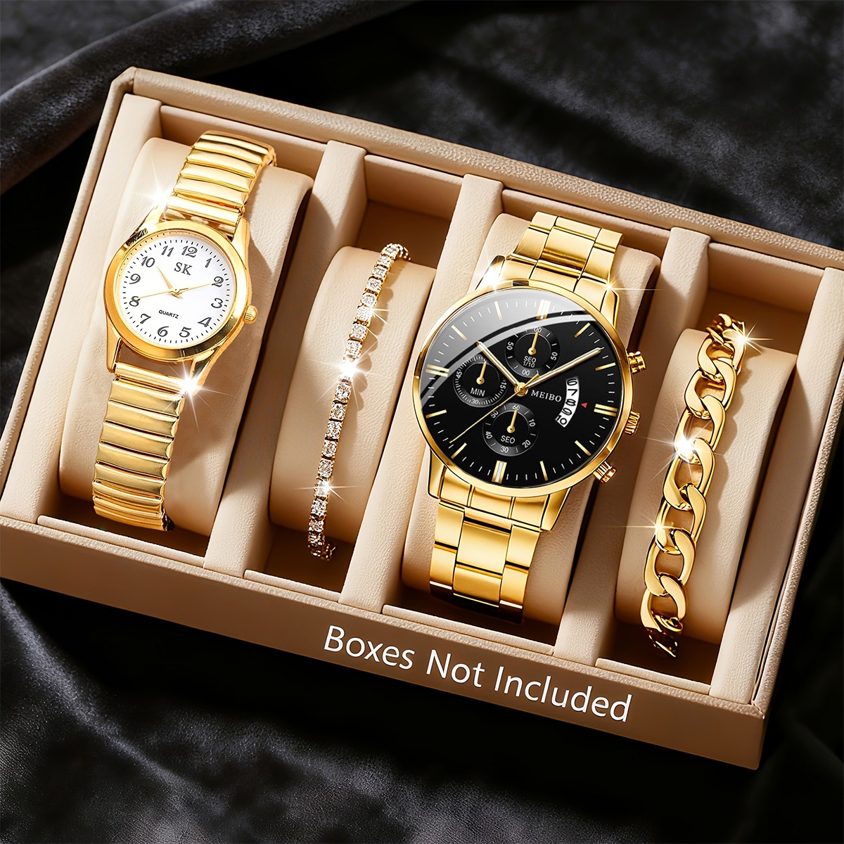 Set di 4 orologi da polso alla - Men Accessories Elegant recensione e prezzo