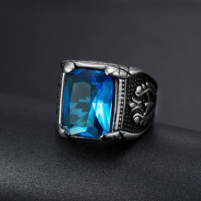 Argento Degli Uomini di colore - Signet Ring Men recensione e prezzo