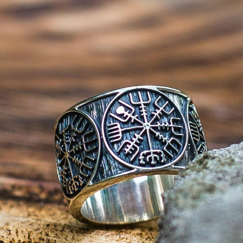 Vintage Viking Rune Signet Sca - Signet Ring Men recensione e prezzo