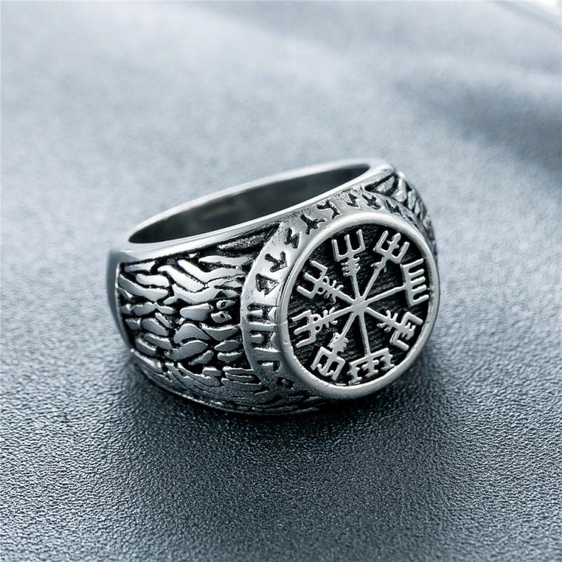 Vintage Viking Rune Signet Sca - Signet Ring Men recensione e prezzo