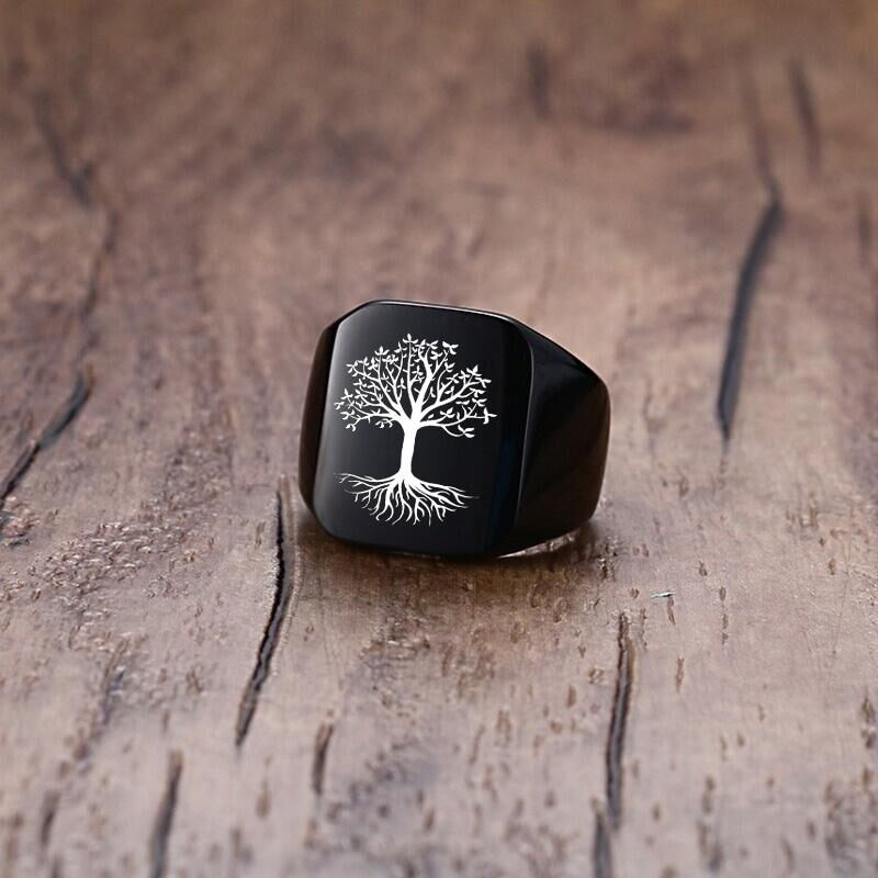 Vnox Rock Punk Albero della vi - Signet Ring Men recensione e prezzo