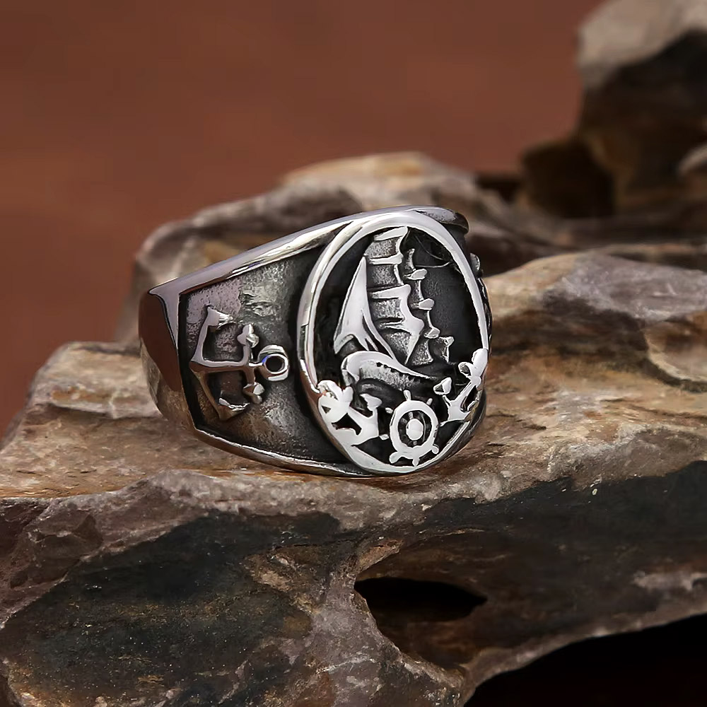 Anello Sigillo Vintage Nautico - Signet Ring Men recensione e prezzo