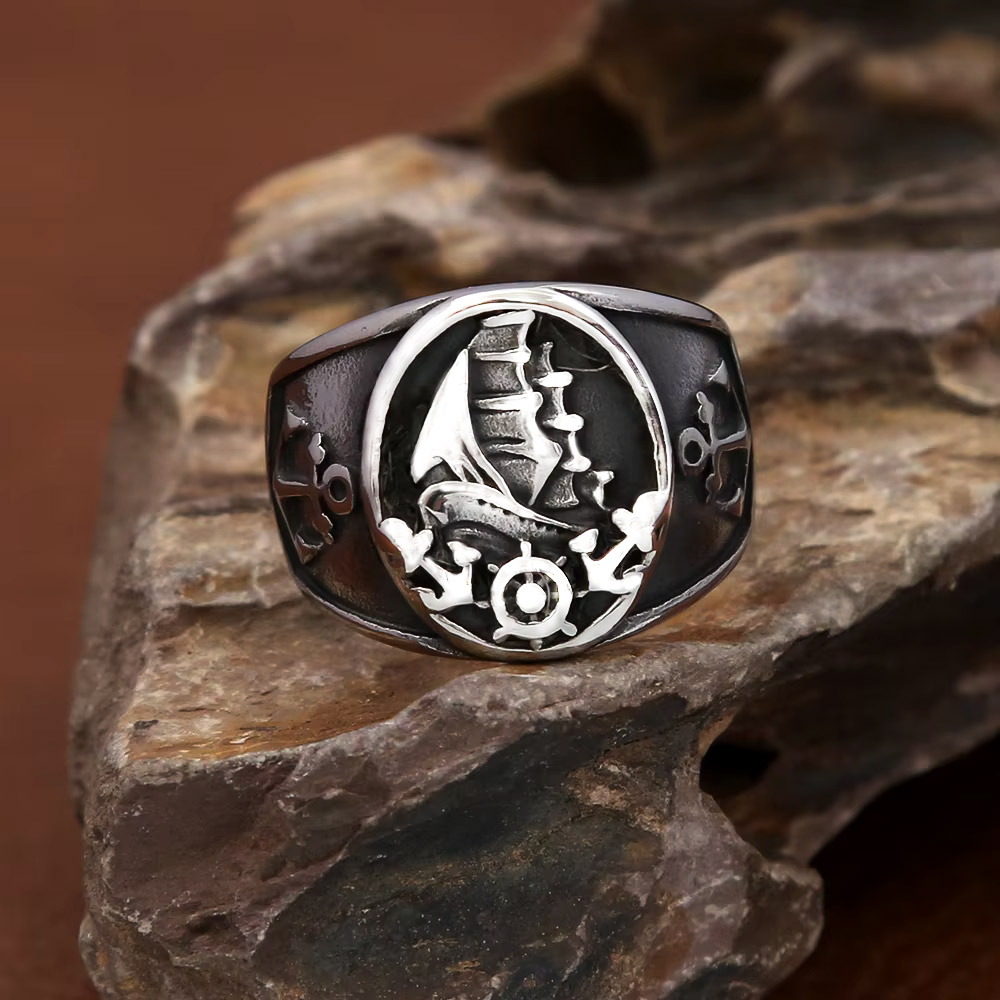 Anello Sigillo Vintage Nautico - Signet Ring Men recensione e prezzo