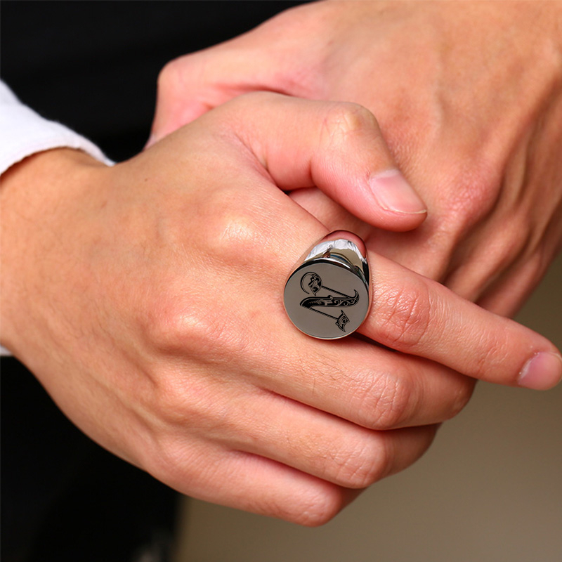 Vnox elegante modello caratter - Signet Ring Men recensione e prezzo